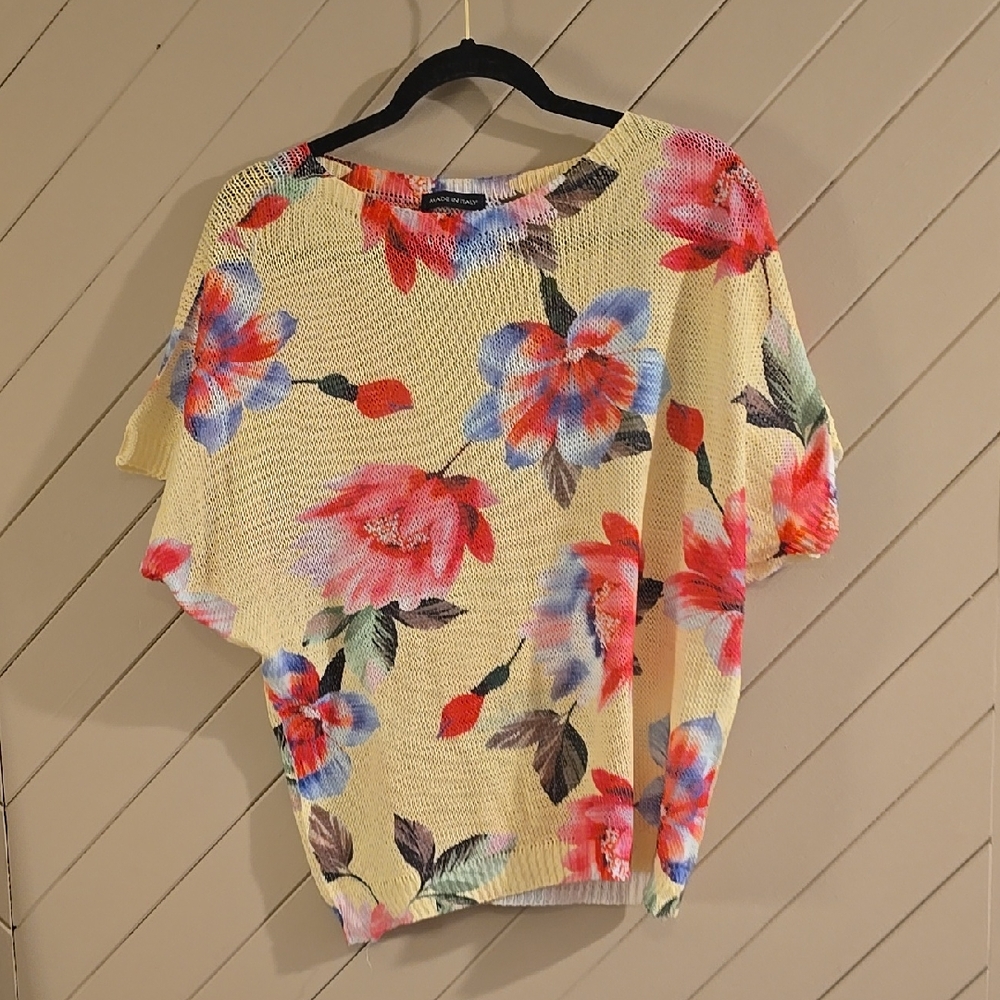 Floral Knit Women's Top